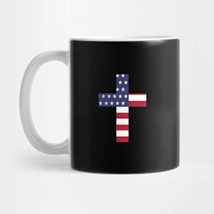 American Flag Cross Mug